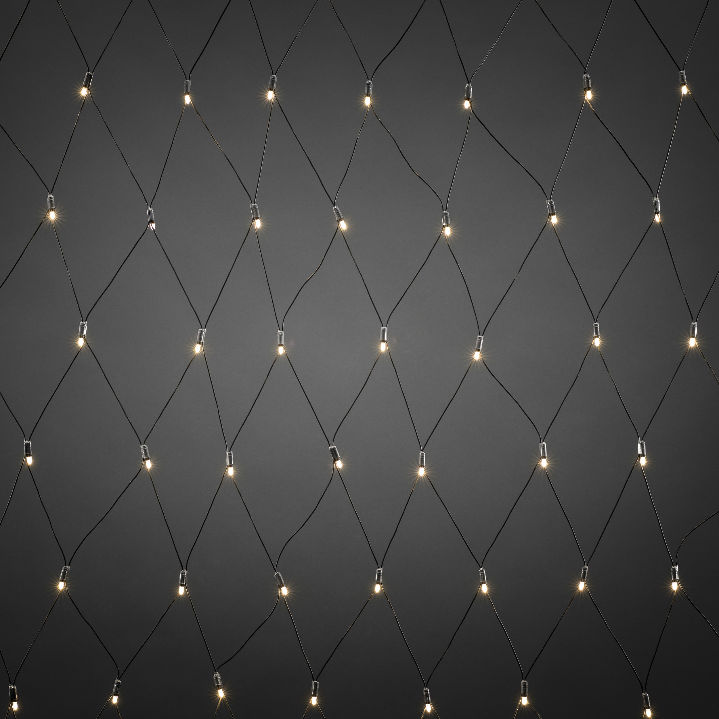 Tillägg nät 104 LED Varmvit/Svart