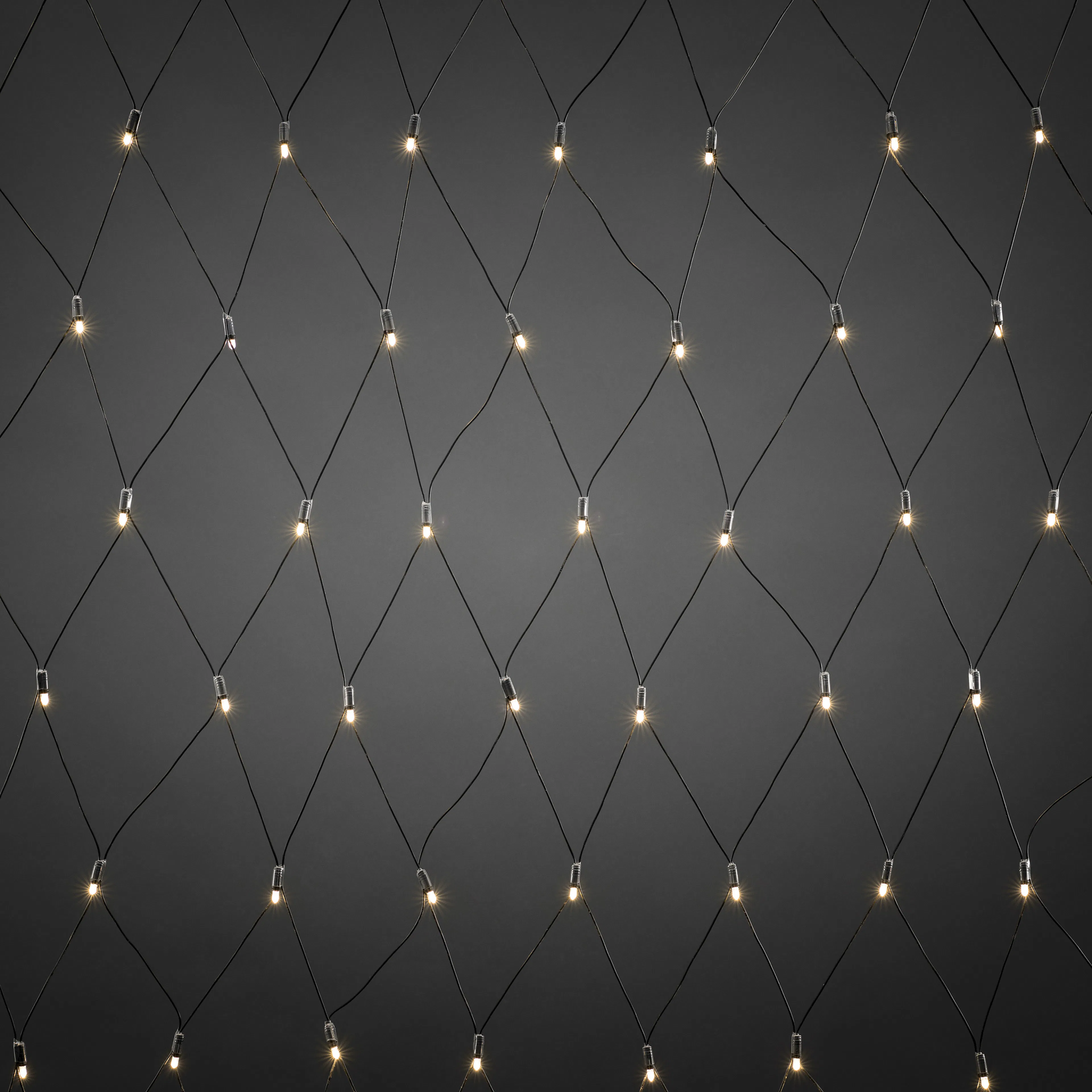 Tillägg nät 104 LED Varmvit/Svart