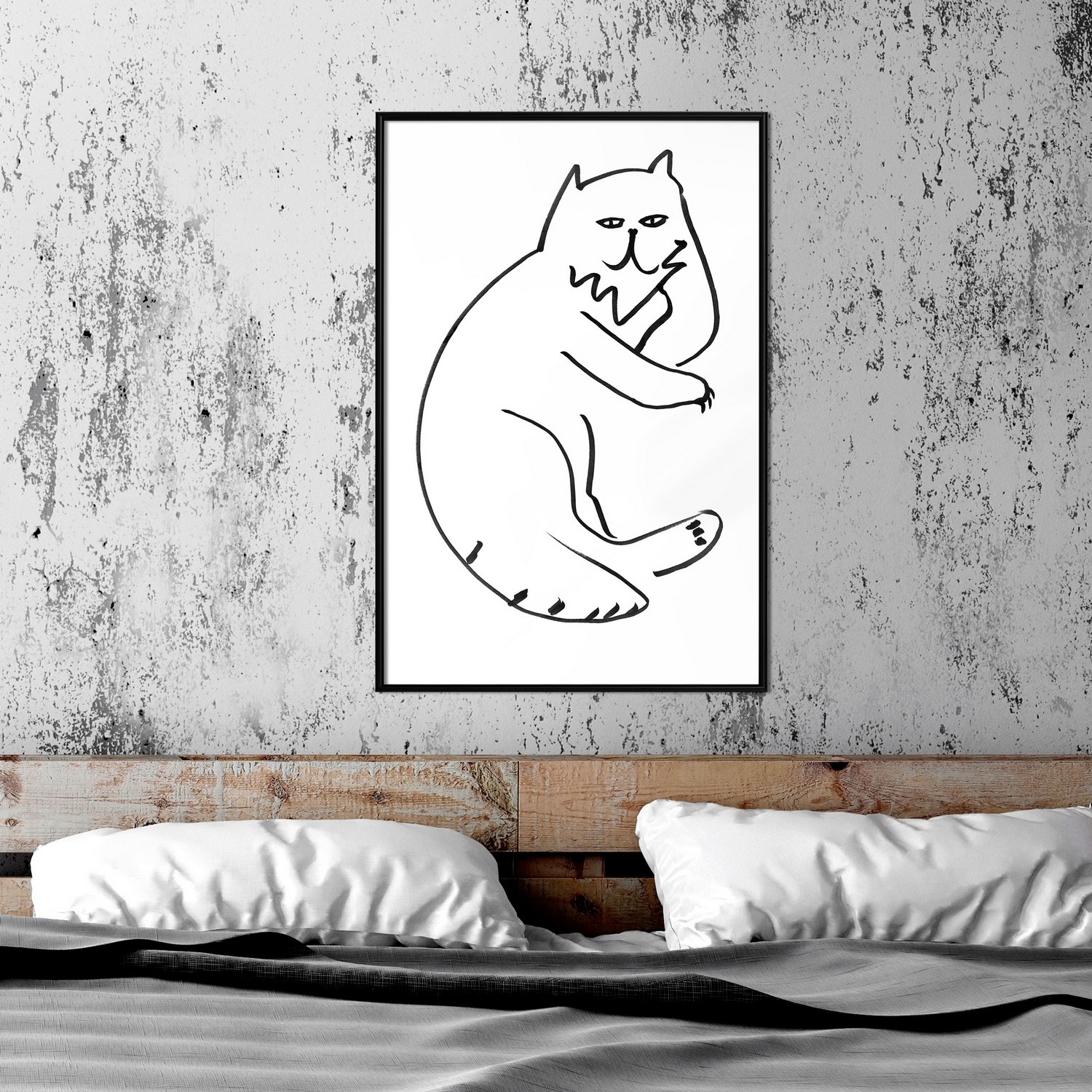 Poster Artgeist Affisch Cat Relaxing