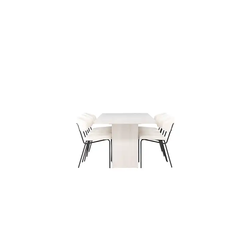 Matgrupp Venture Home Olga med 6 st Chico stolar