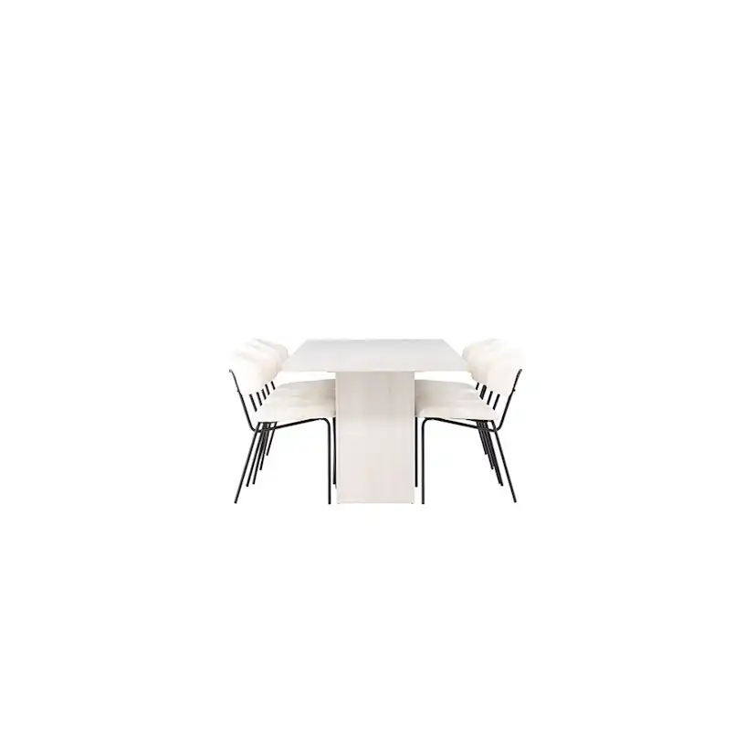 Matgrupp Venture Home Olga med 6 st Chico stolar