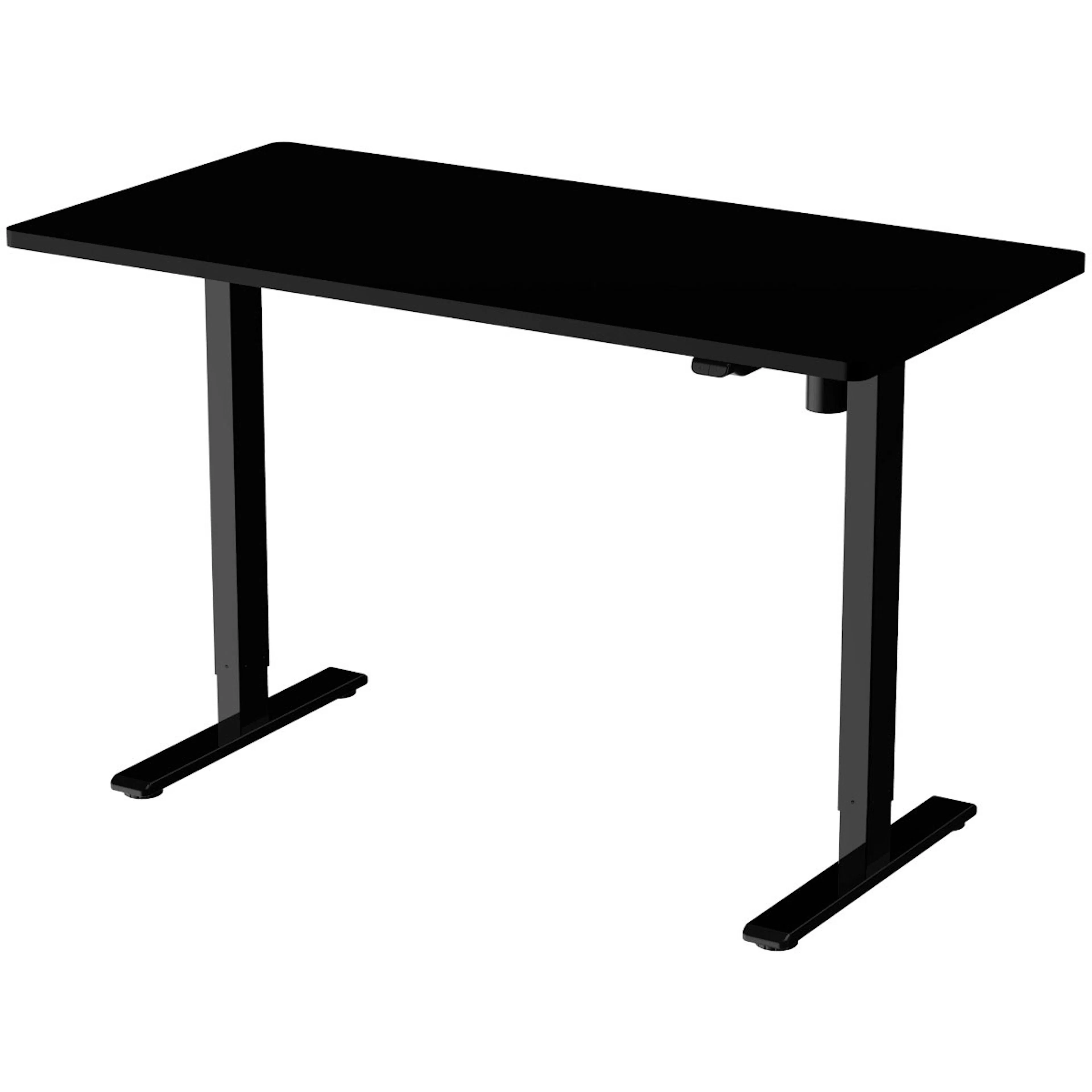 Lykke höj och sänkbart skrivbord M100, svart, 140 x 70 cm Svart