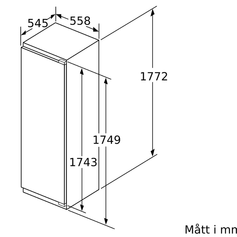 Kyl & fryspaket Bosch - KIR81ADD0-GIN81VEE0 - Passar IKEA Metod