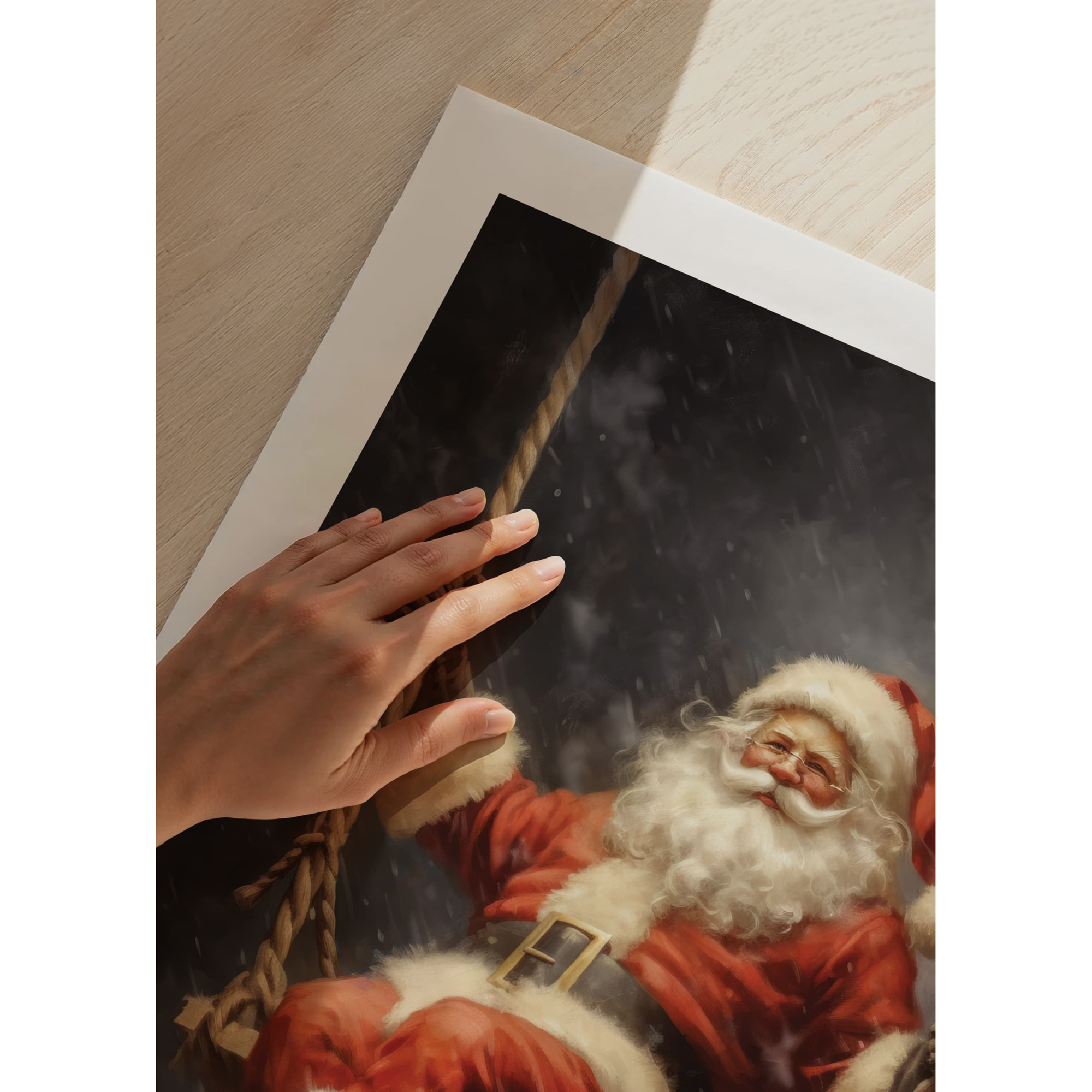 Poster Gallerix Santa On A Swing