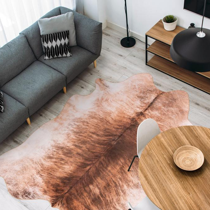 Konstgjord Skinnmatta D-sign Konstgjord Koskinn Timkil Cine Ljusbrun