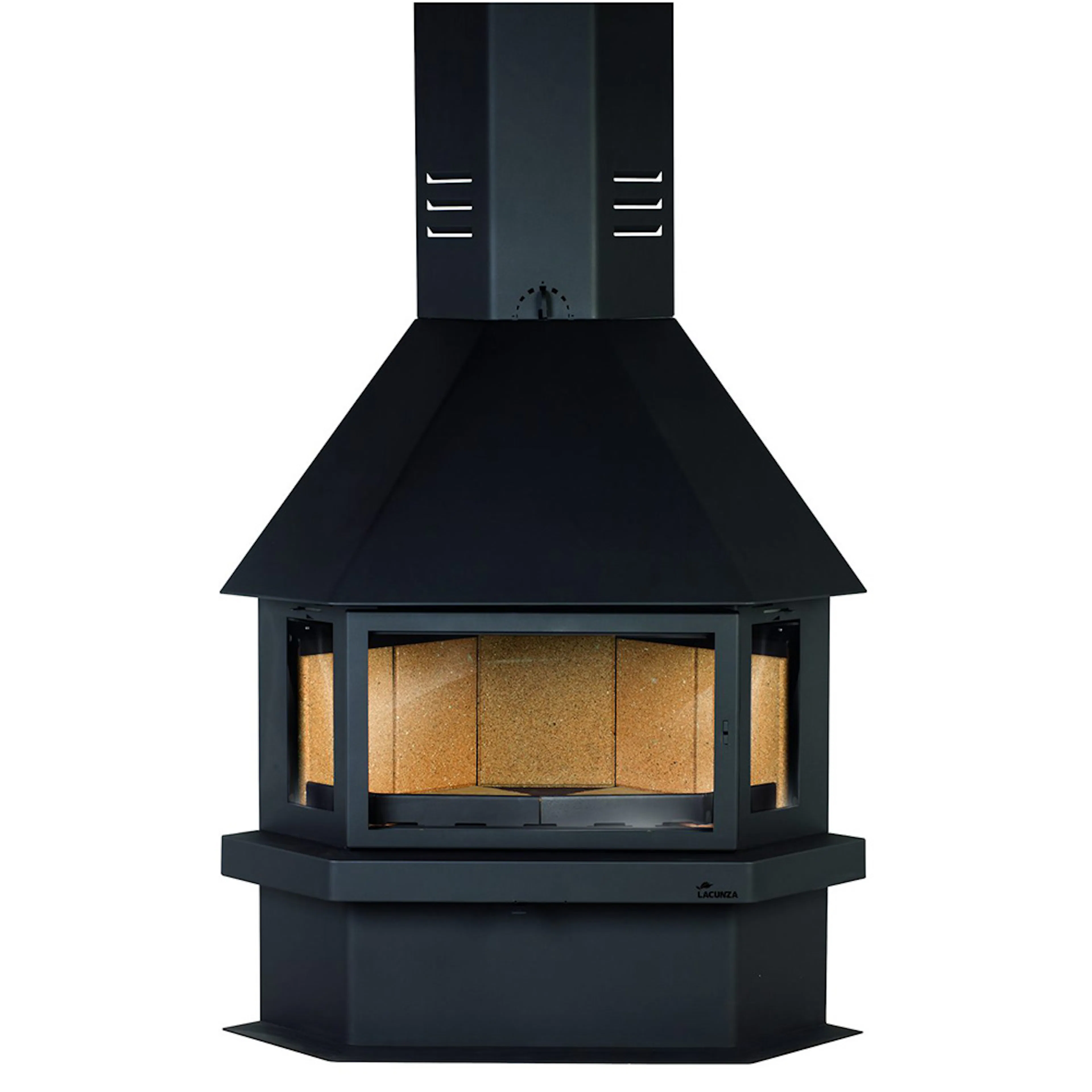 Fristående kamin Lacunza CM 300 Placering: i hörn