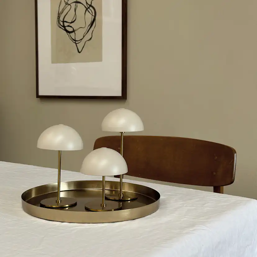 Bordslampa Dyberg Larsen Along Mini 3-pack med Bricka