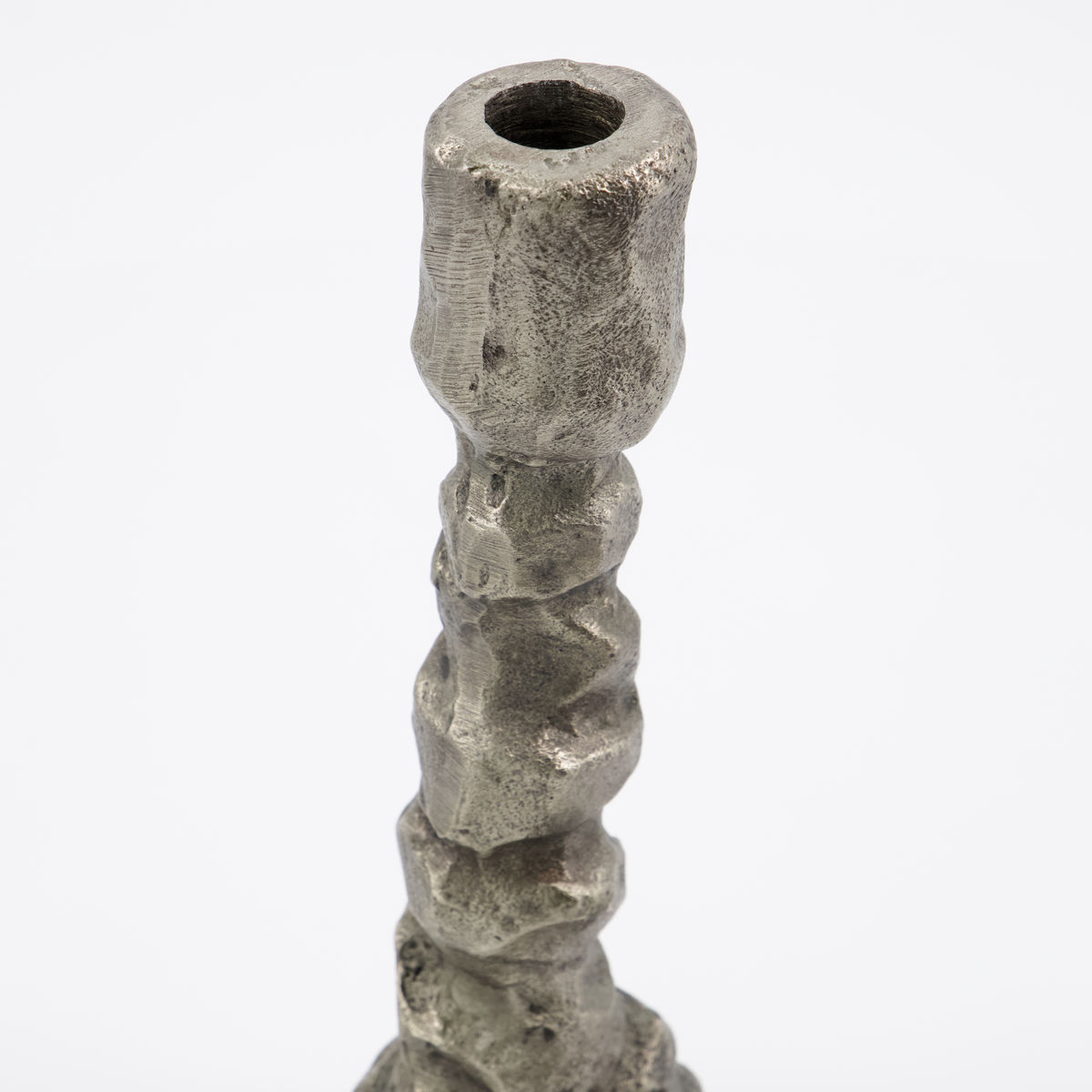 Ljusstake House Doctor Raku Antiksilver