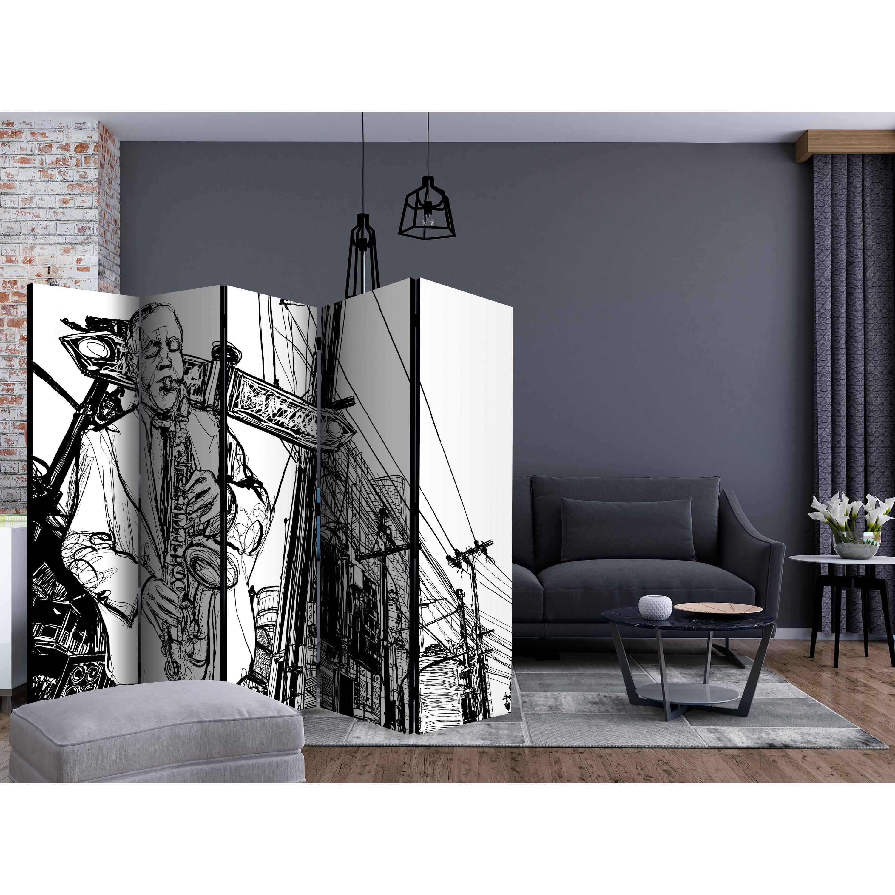 Rumsavdelare Skärmvägg Arkiio Saxophone Recital on Broadway II 225x172 cm