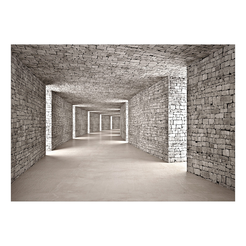 Självhäftande fototapet - Mysterious Tunnel 392x280 Storlek: 392x280 cm