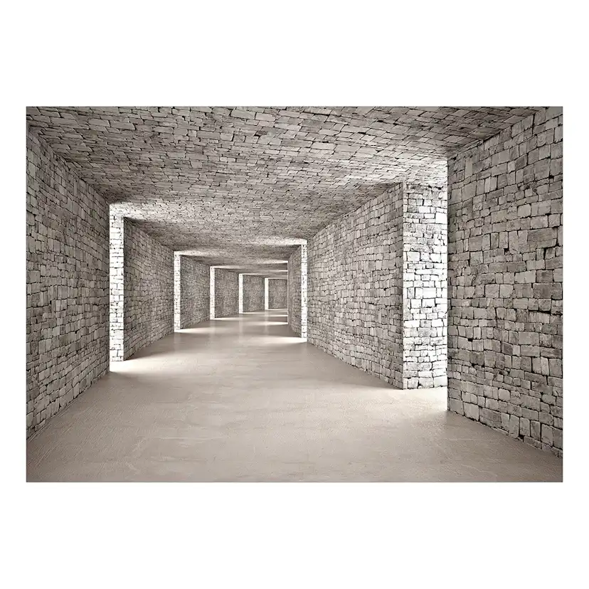 Självhäftande fototapet - Mysterious Tunnel 392x280 Storlek: 392x280 cm
