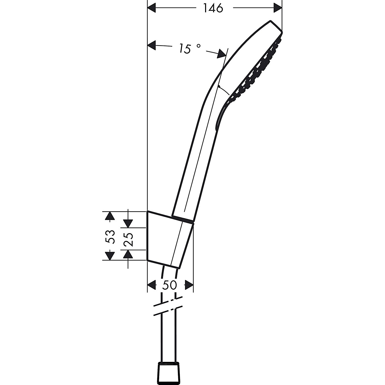 Handdusch Hansgrohe Croma Select E Vario Porter