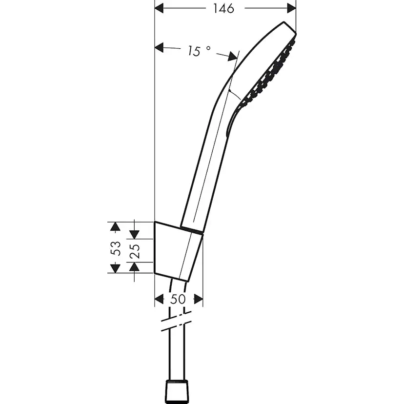 Handdusch Hansgrohe Croma Select E Vario Porter