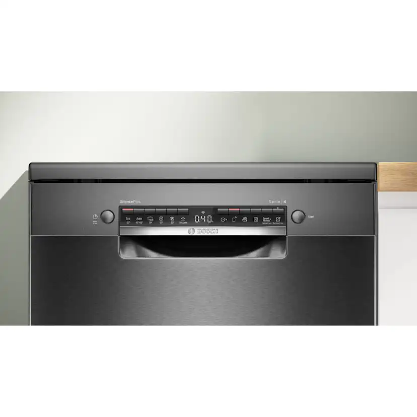 Bosch SMS4EMC06E Serie 4, Fristående diskmaskin Svart
