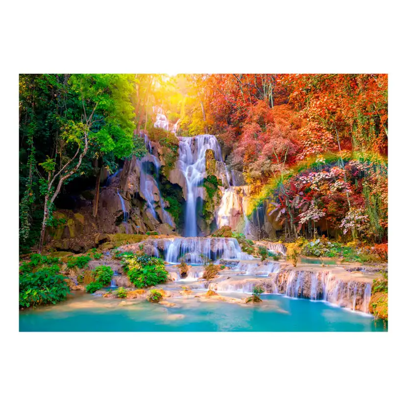 Fototapet Arkiio Självhäftande Tat Kuang Si Waterfalls