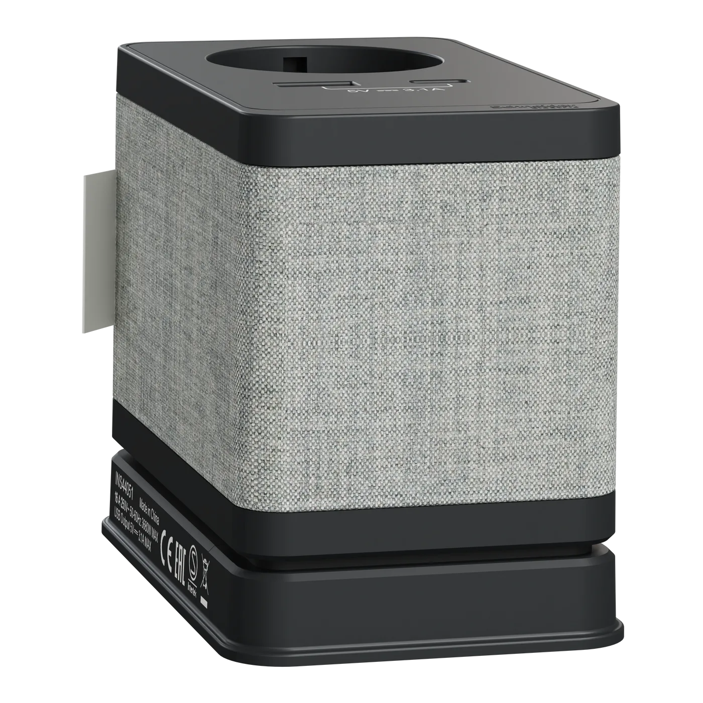BORDSENHET S KR+ USB A+C GRÅ INS44051 Antracit/grå