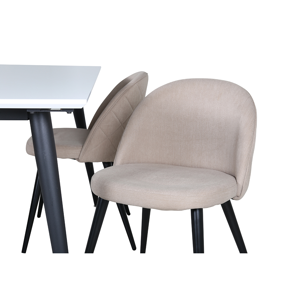 Matgrupp Venture Home Jolie med 4 Valentina Stitcthes Stolar Polyesterlinen
