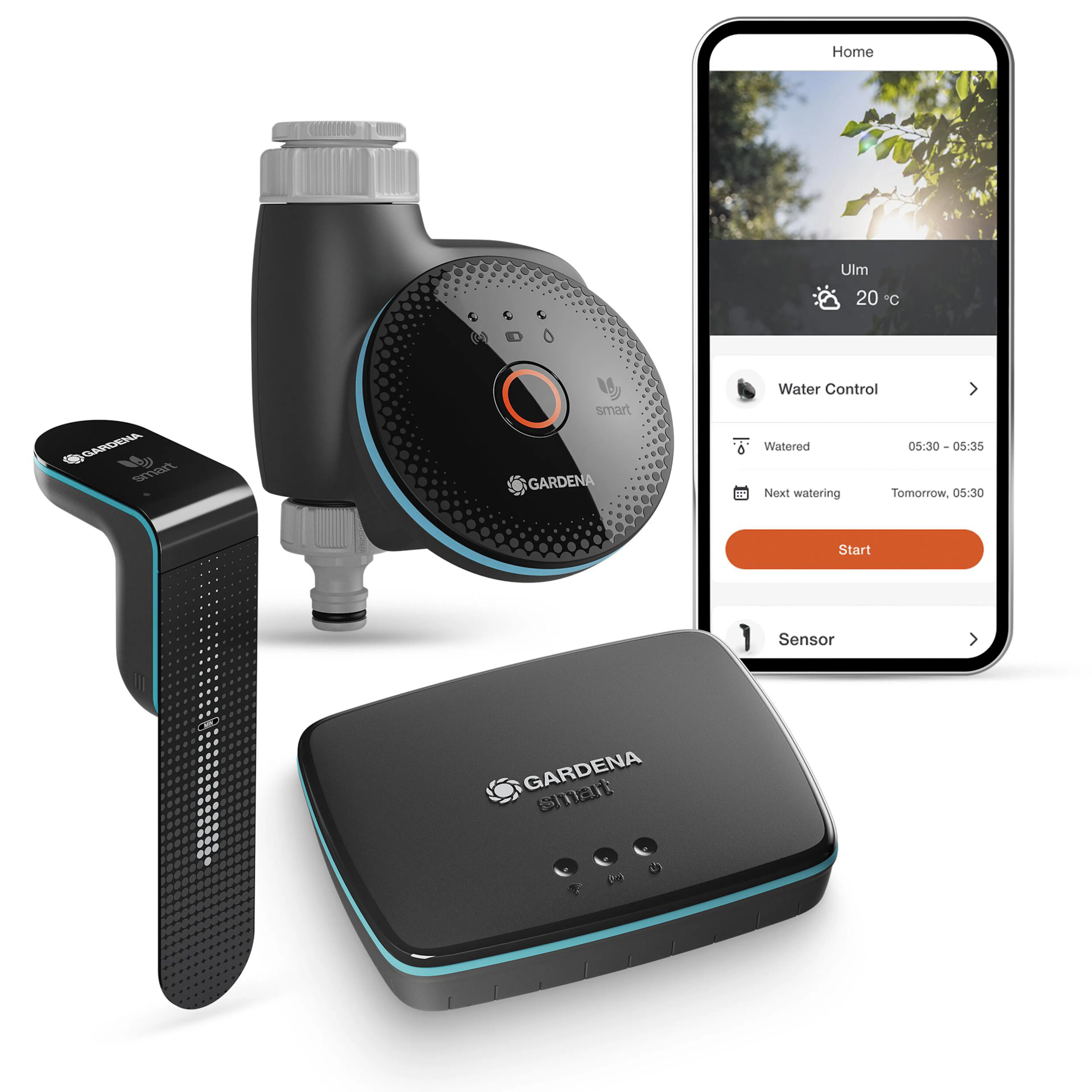 Bevattningsdator Gardena Smart Set Med Gateway & Sensor