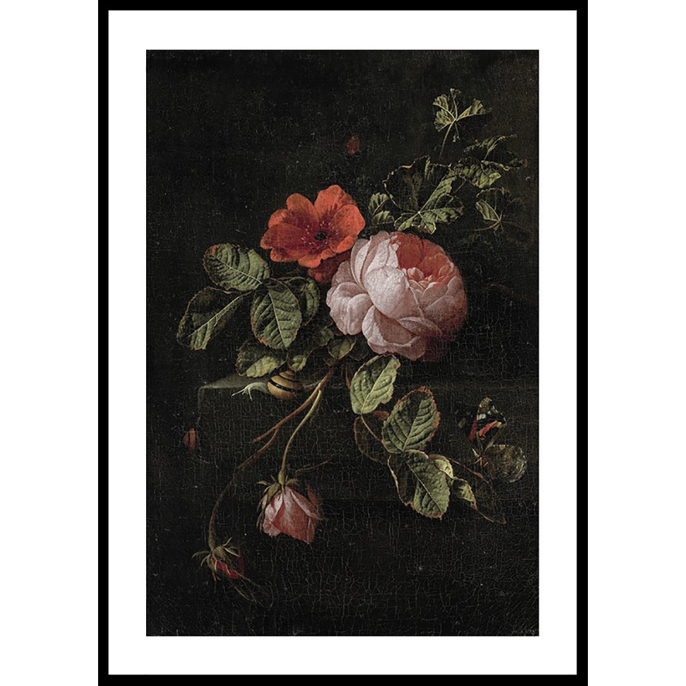 Poster Gallerix Stilleven Met Rozen By Elias Van Den Broeck