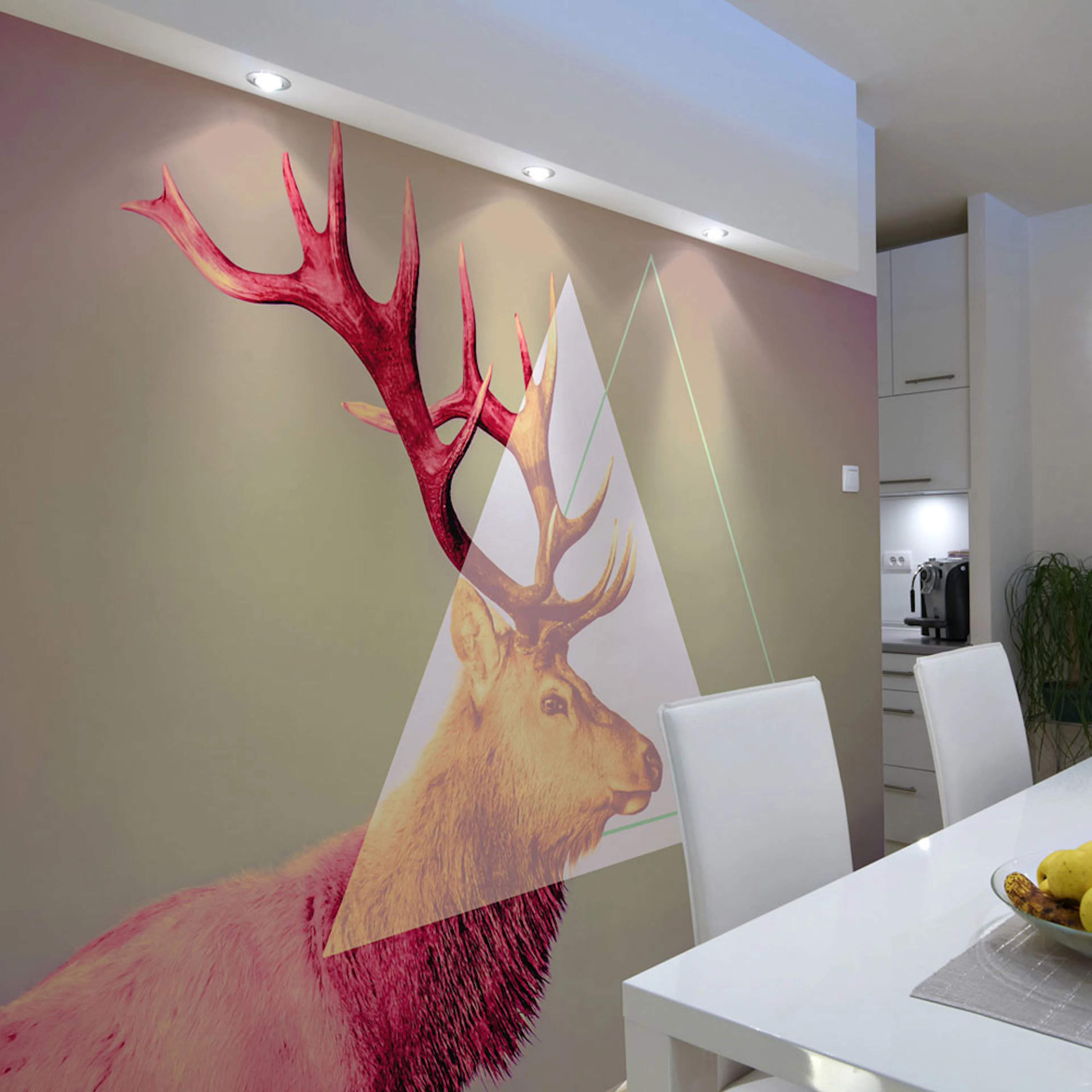 Fototapet Arkiio Deer Graphic Pattern