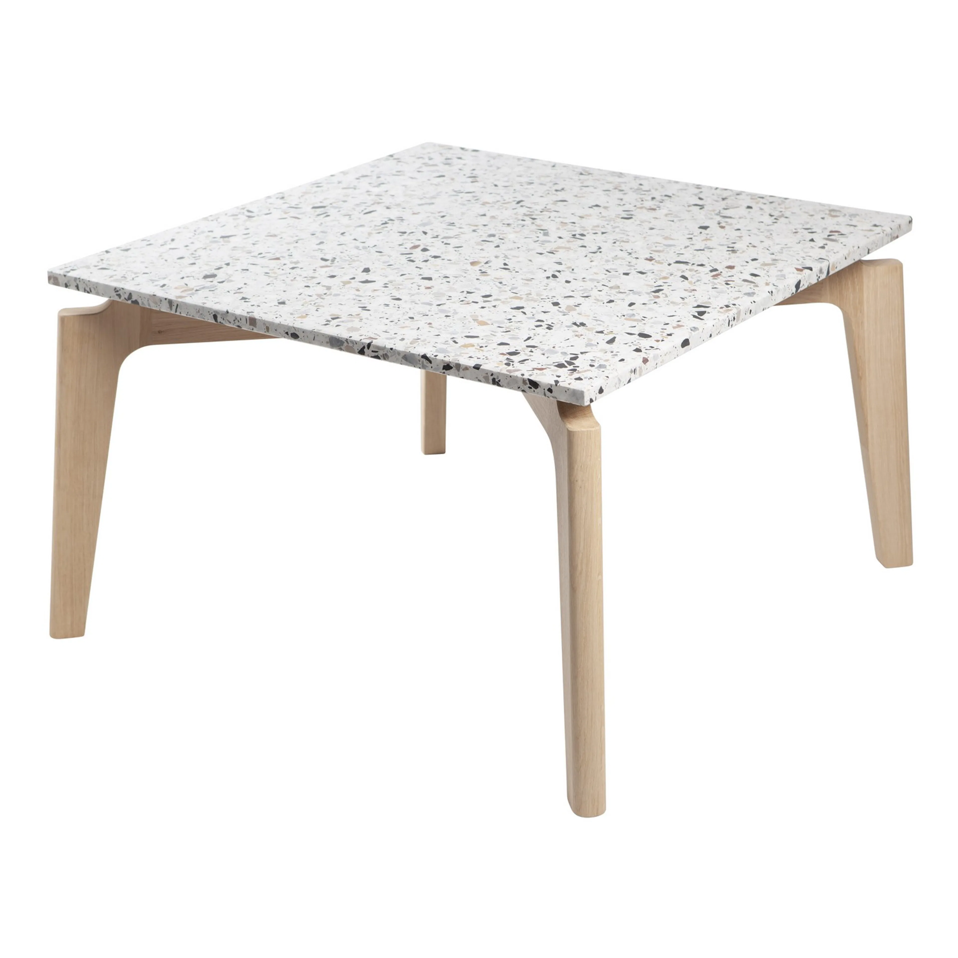 Josefin soffbord - 75x75 - Ek / Cosmos Terrazzo Ek/Cosmos Terrazzo