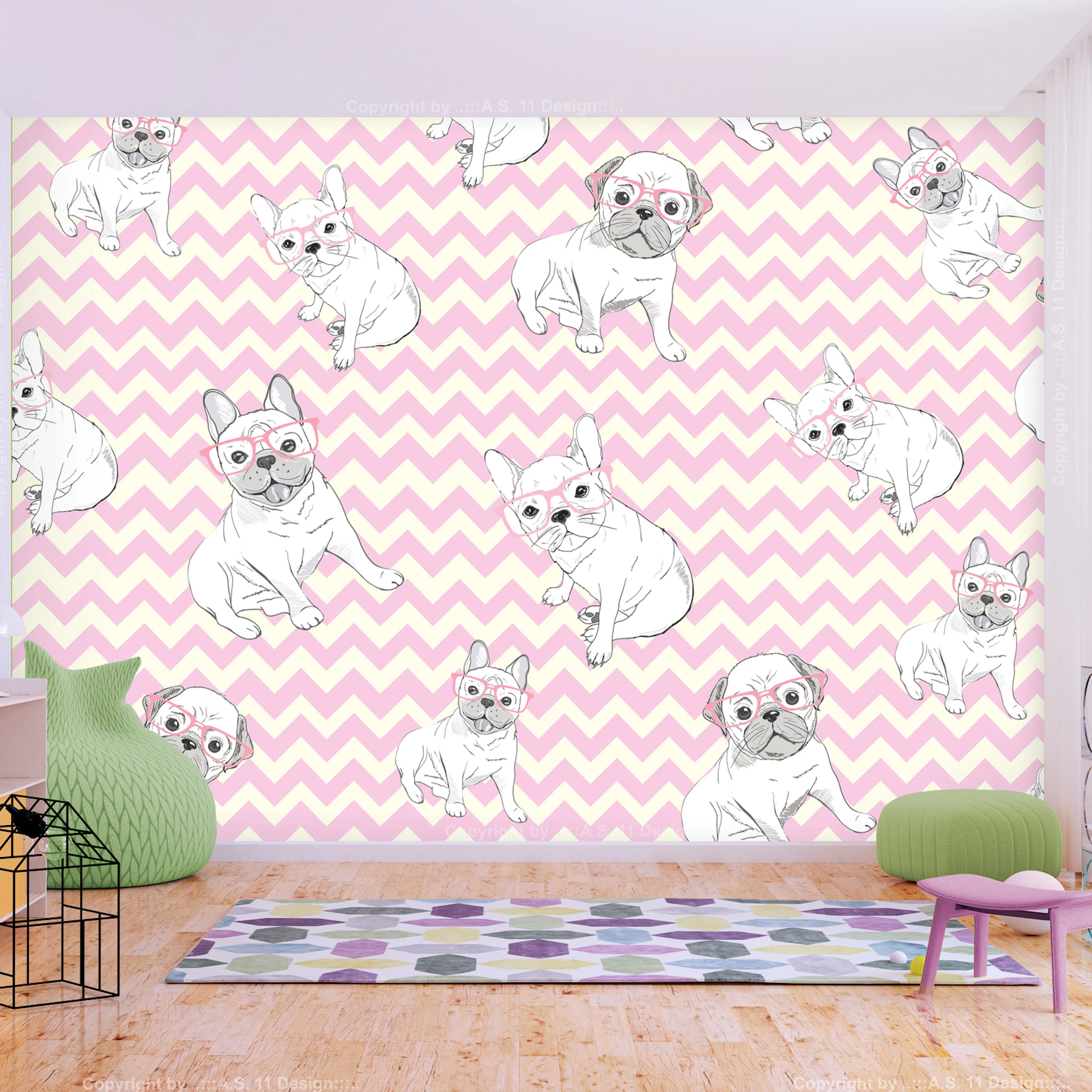 Fototapet - Sweet Puppies 450x315 450x315 cm
