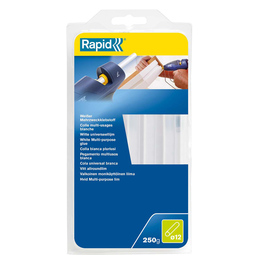 Limstavar Rapid 12 x 190 mm Vitt 250 g