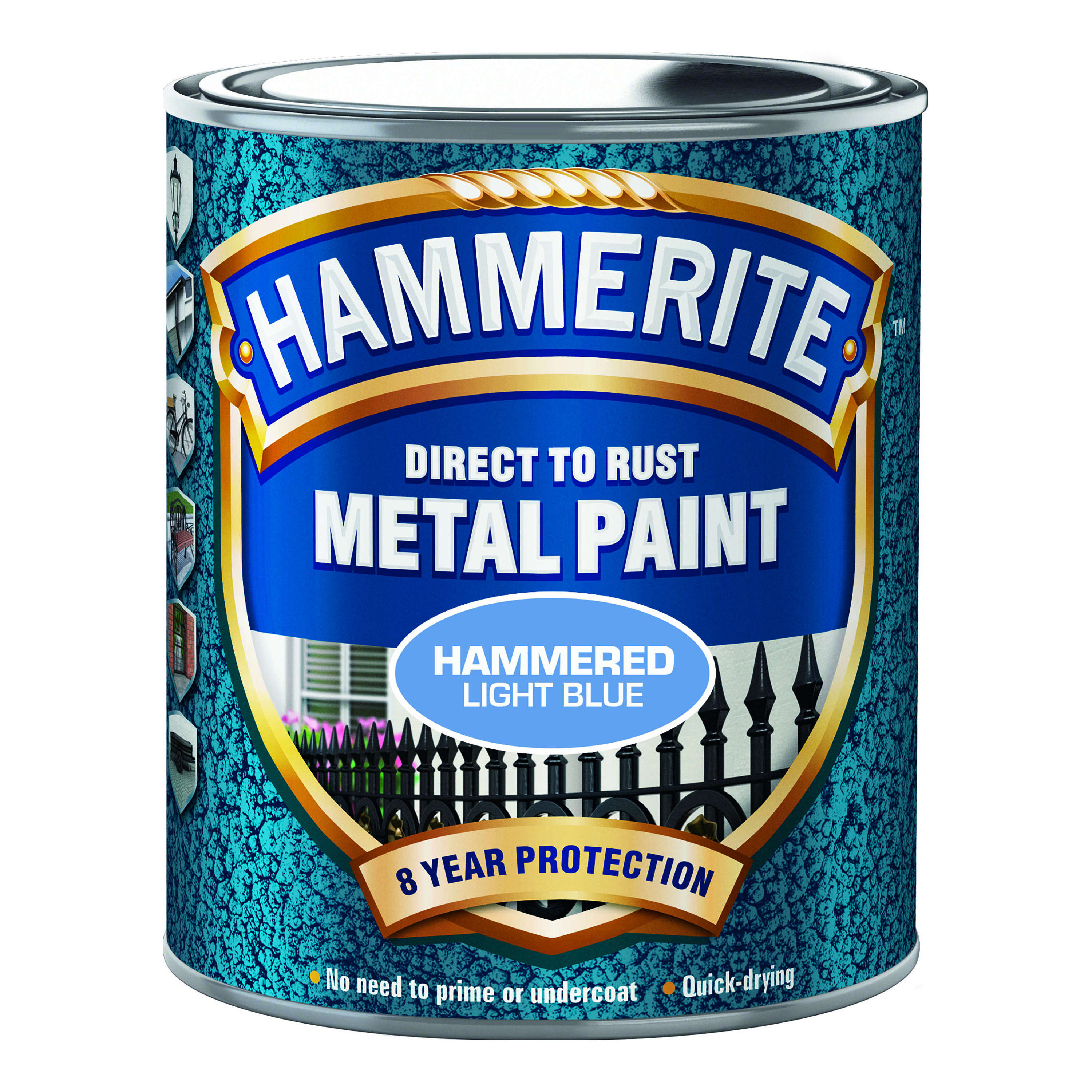 Rostskyddsfärg Hammerite Hammarlack Ljusblå 750ml