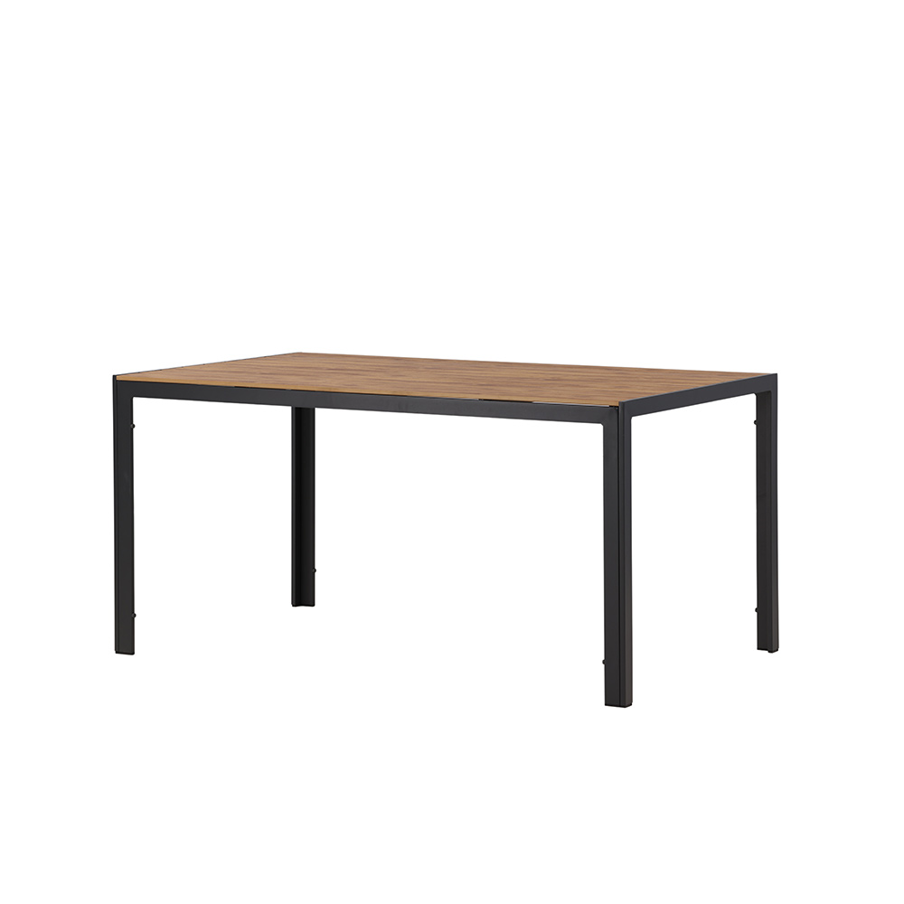 Break Diningtable Alumnium - Black / Nature Rectangular 90*1 Natur
