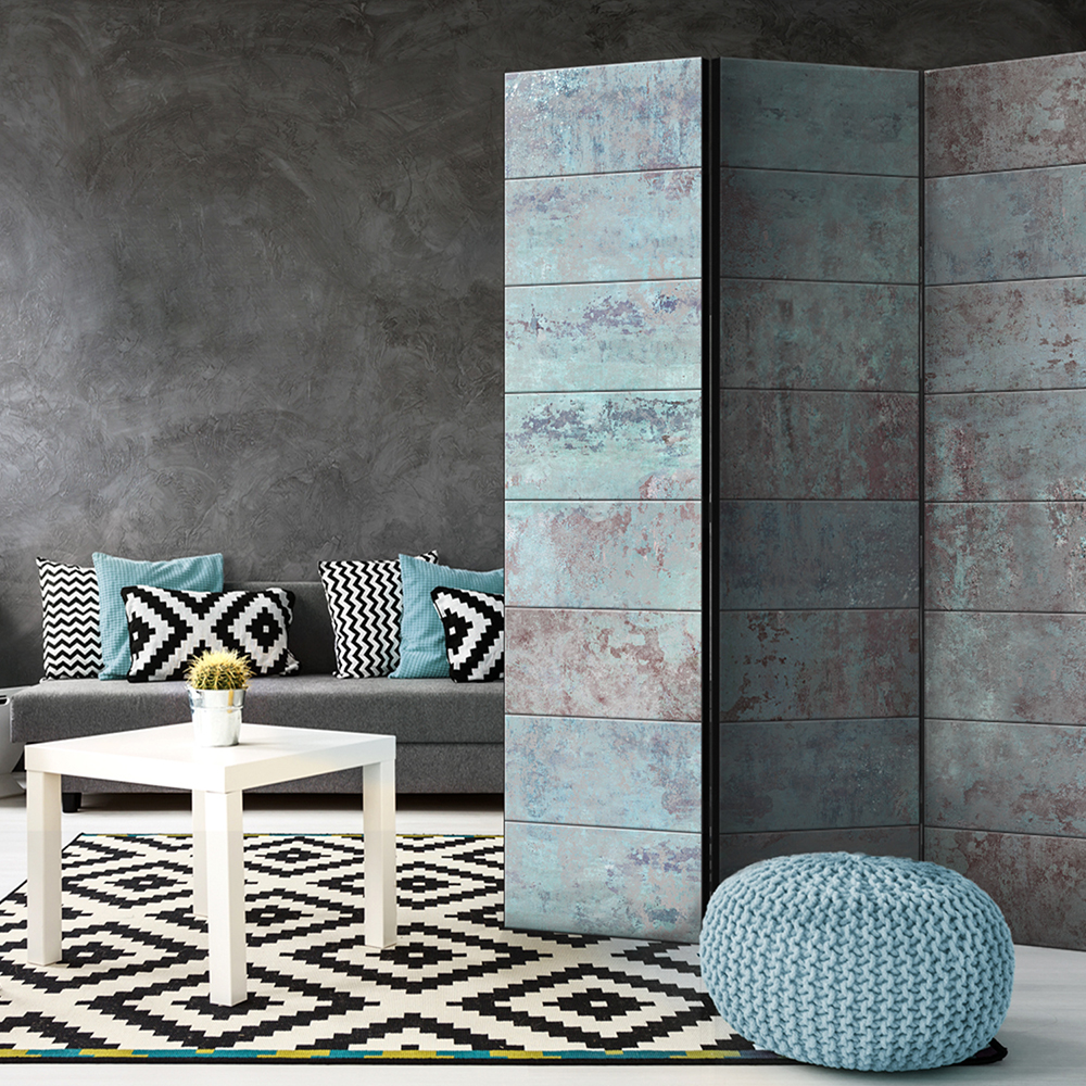 Rumsavdelare Skärmvägg Arkiio Turquoise Concrete 135x172 cm