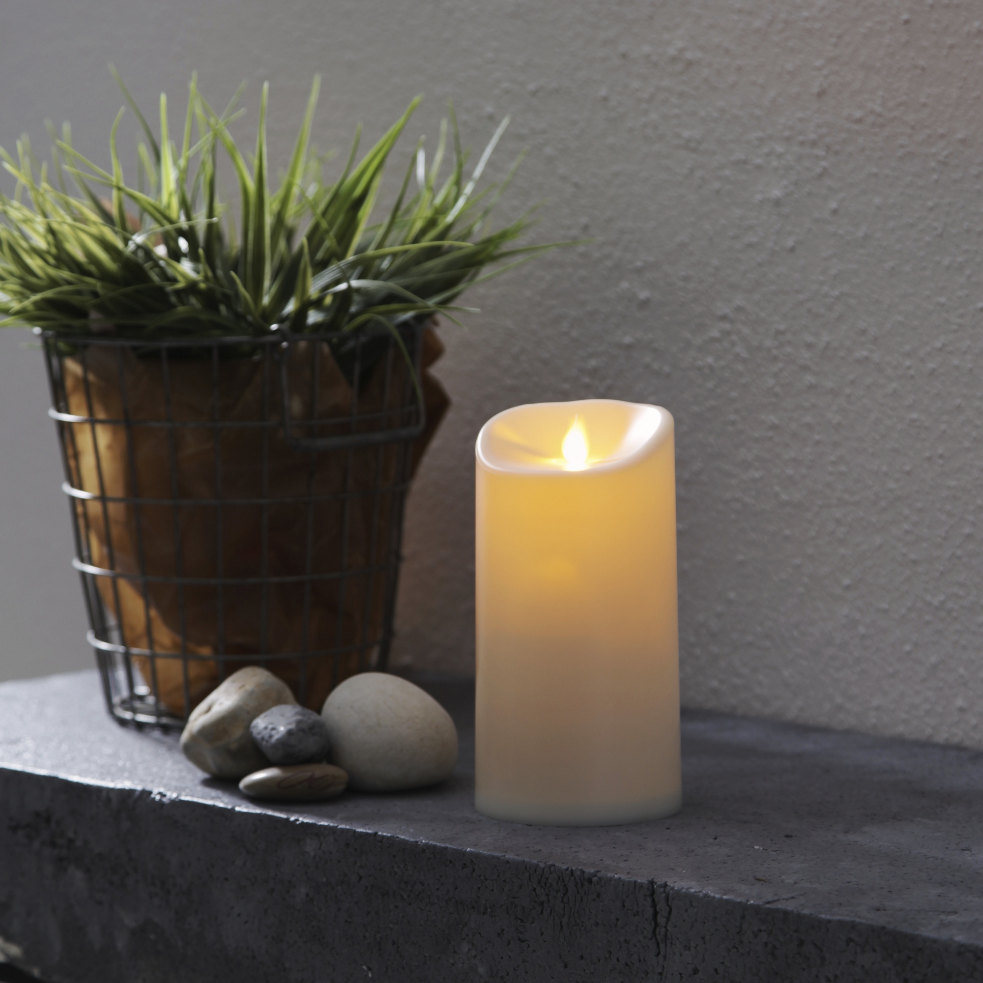 Blockljus Star Trading M-Twinkle LED Ivory