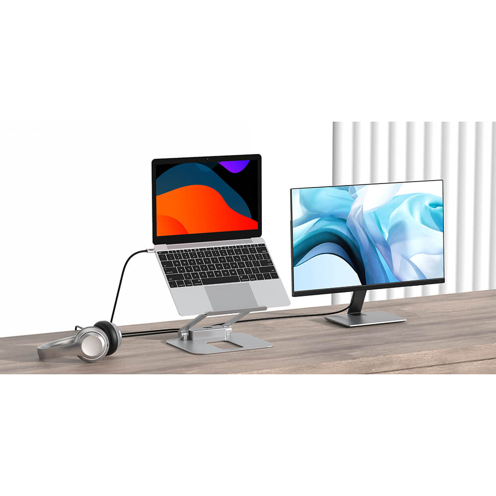 Laptopställ RAPOO UCS-5001 med USB-C Hubb