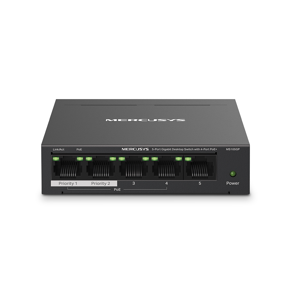 Desktop Switch Mercusys MS105GP 5-Port Gigabit with 4-Port PoE+