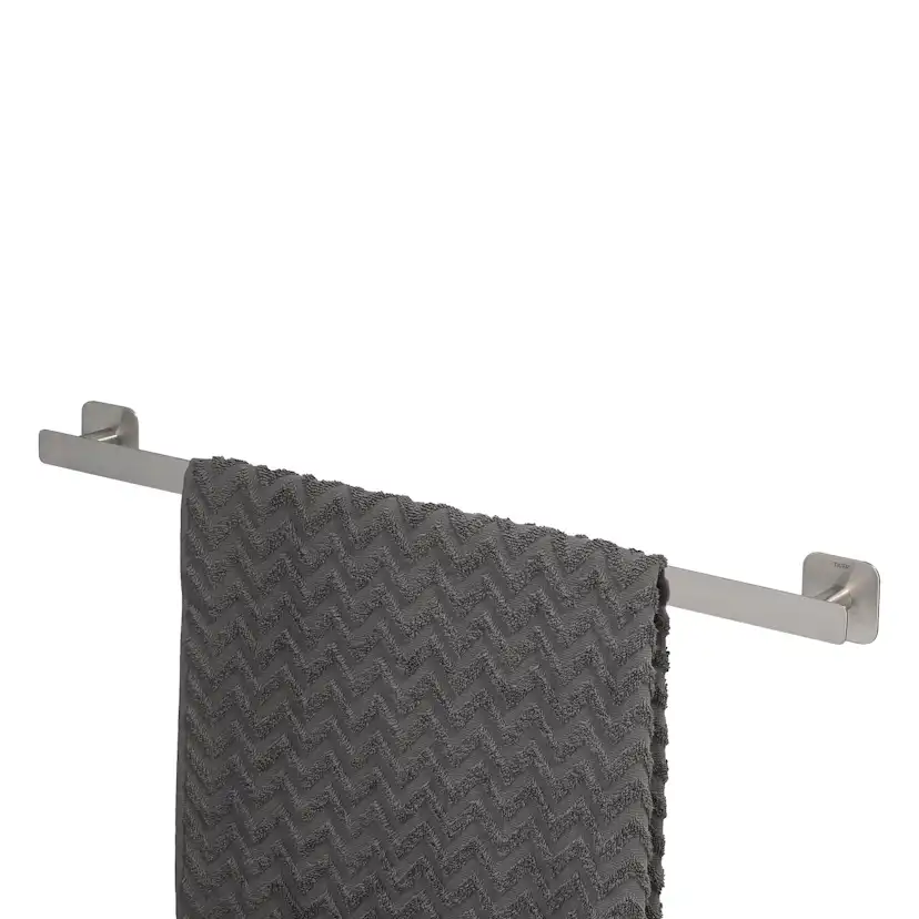 COLAR Handduksstång 60 cm mattborstad självhäftande - TIGER Mattborstad Krom