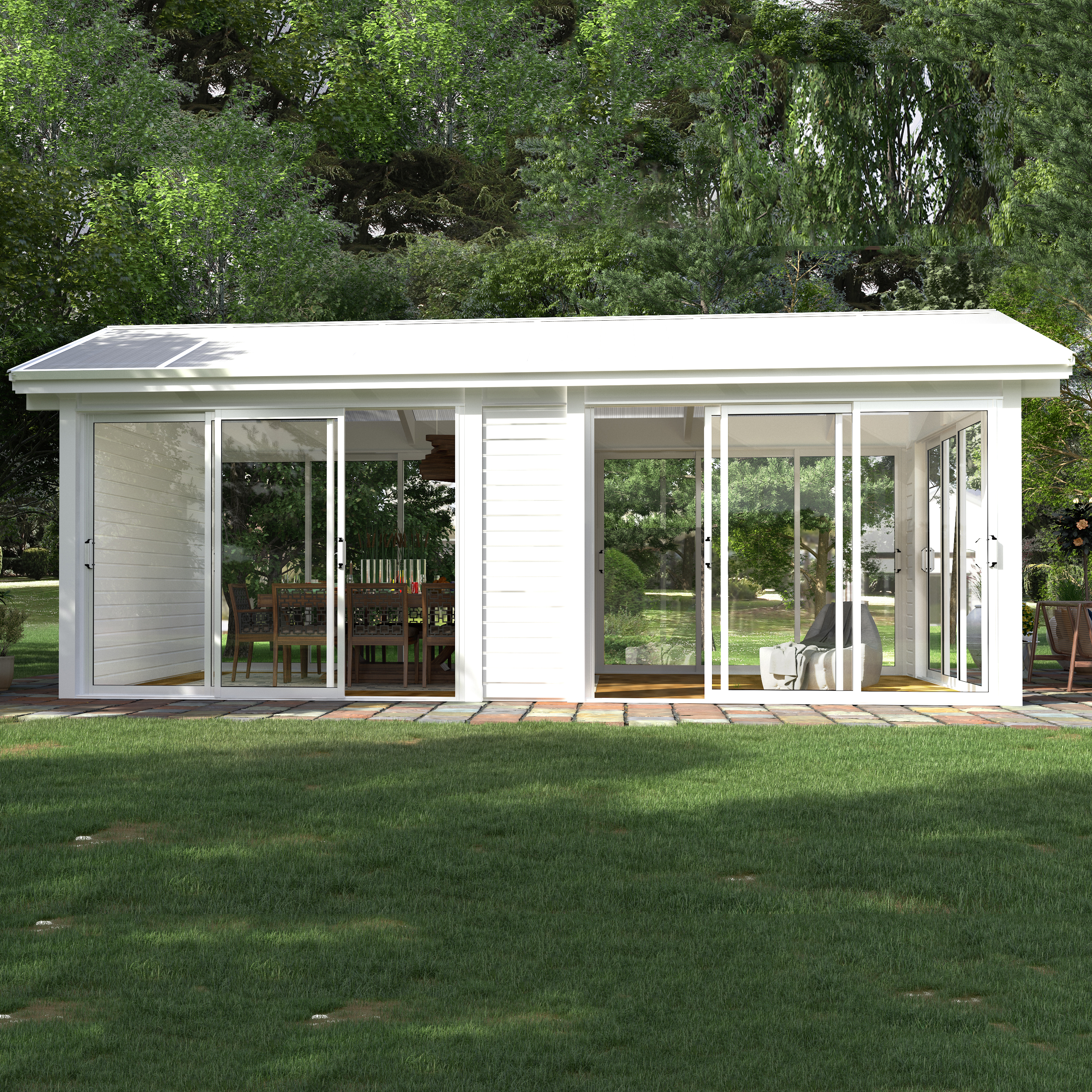 Komplett Fristående Uterum Landskap Glittra Vår & Höst 21,8 kvm