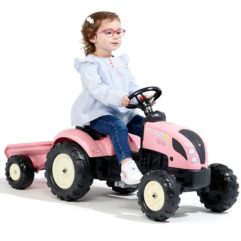 Trampbil Falk Traktor med Släp