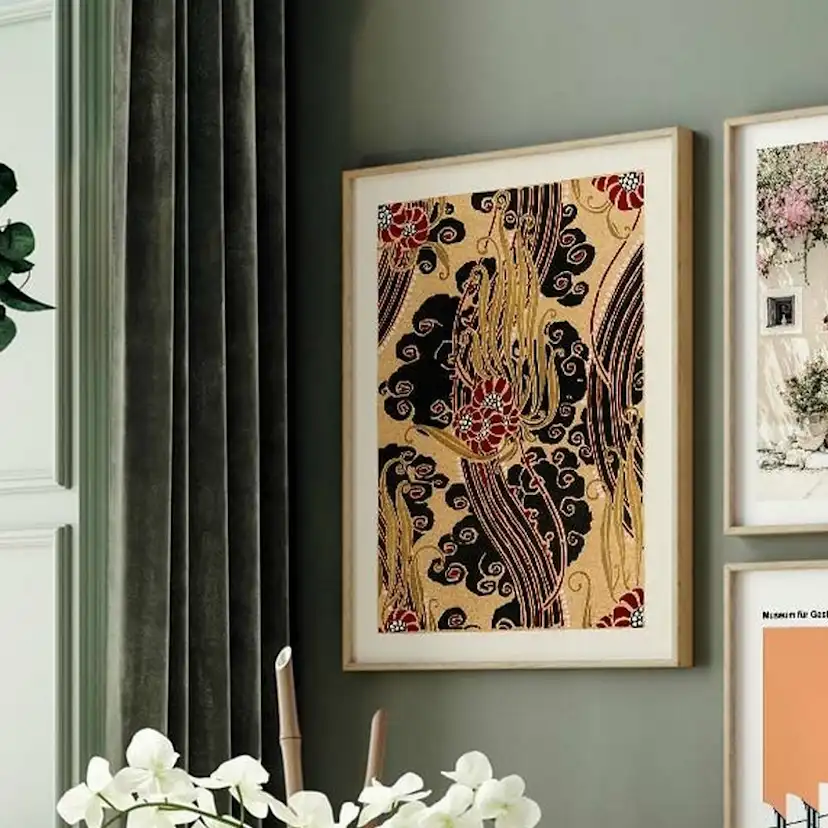 Poster Gallerix Flower Pattern No.1 by E. A. Seguy