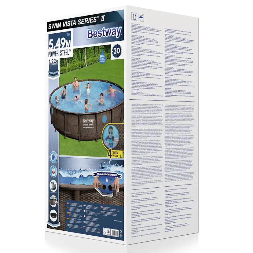 56977 Power Steel Vista 5.49m x 1.22m Pool, rotting 5,49 m