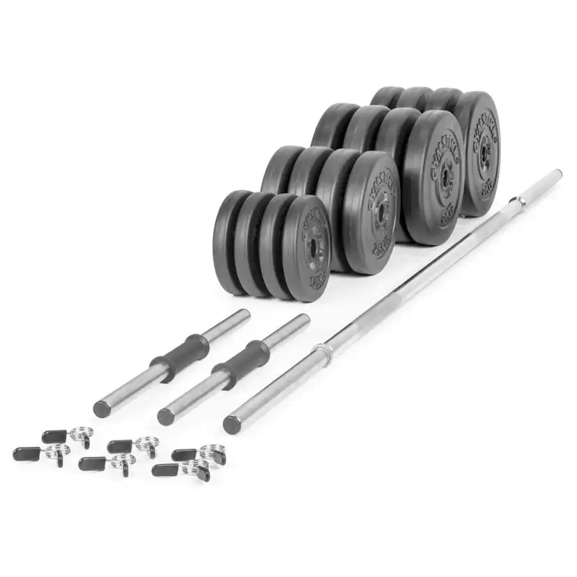 Barbell/Dumbbell Set Gymstick Vinyl 60 kg Komplett