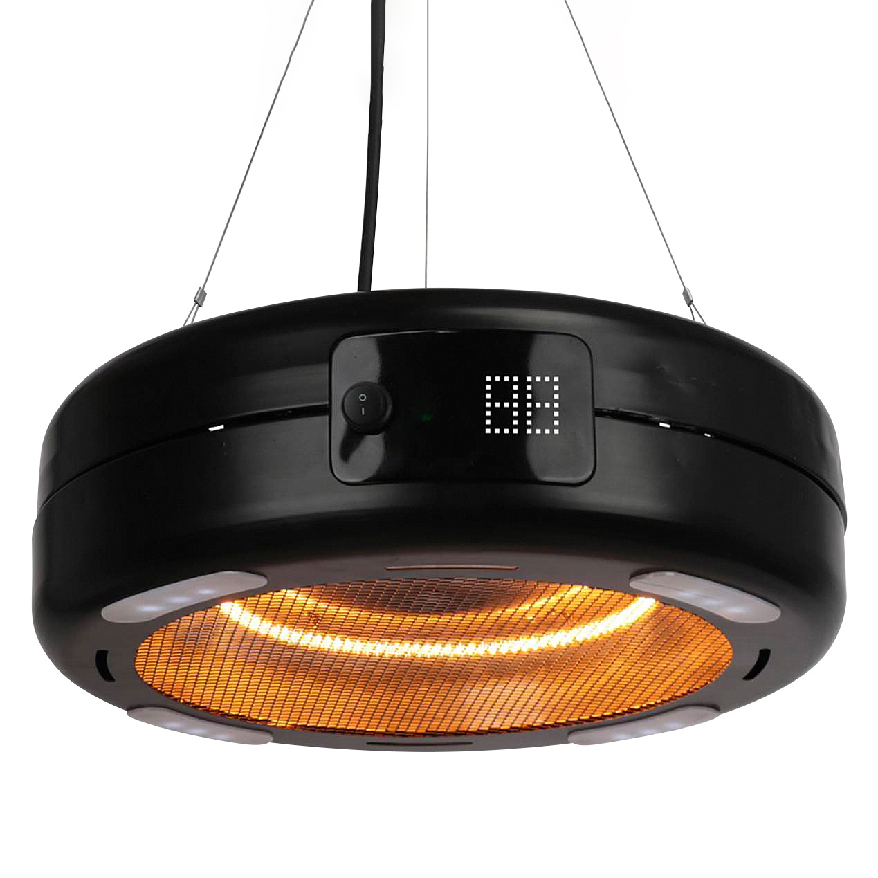 Terrassvärmare Home it för Upphängning i Lampa Svart 1500W