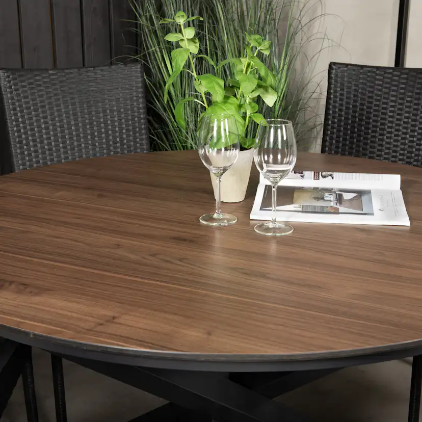 Matgrupp Venture Home Lea Ø 120 med 6 Asta Stolar