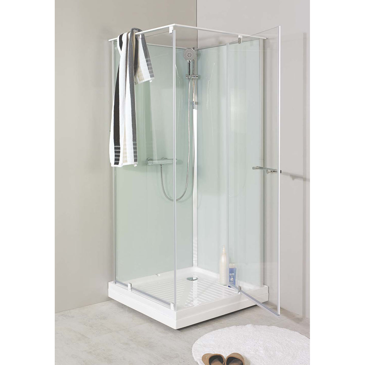Duschkabin Noro Ocean Rak Vit