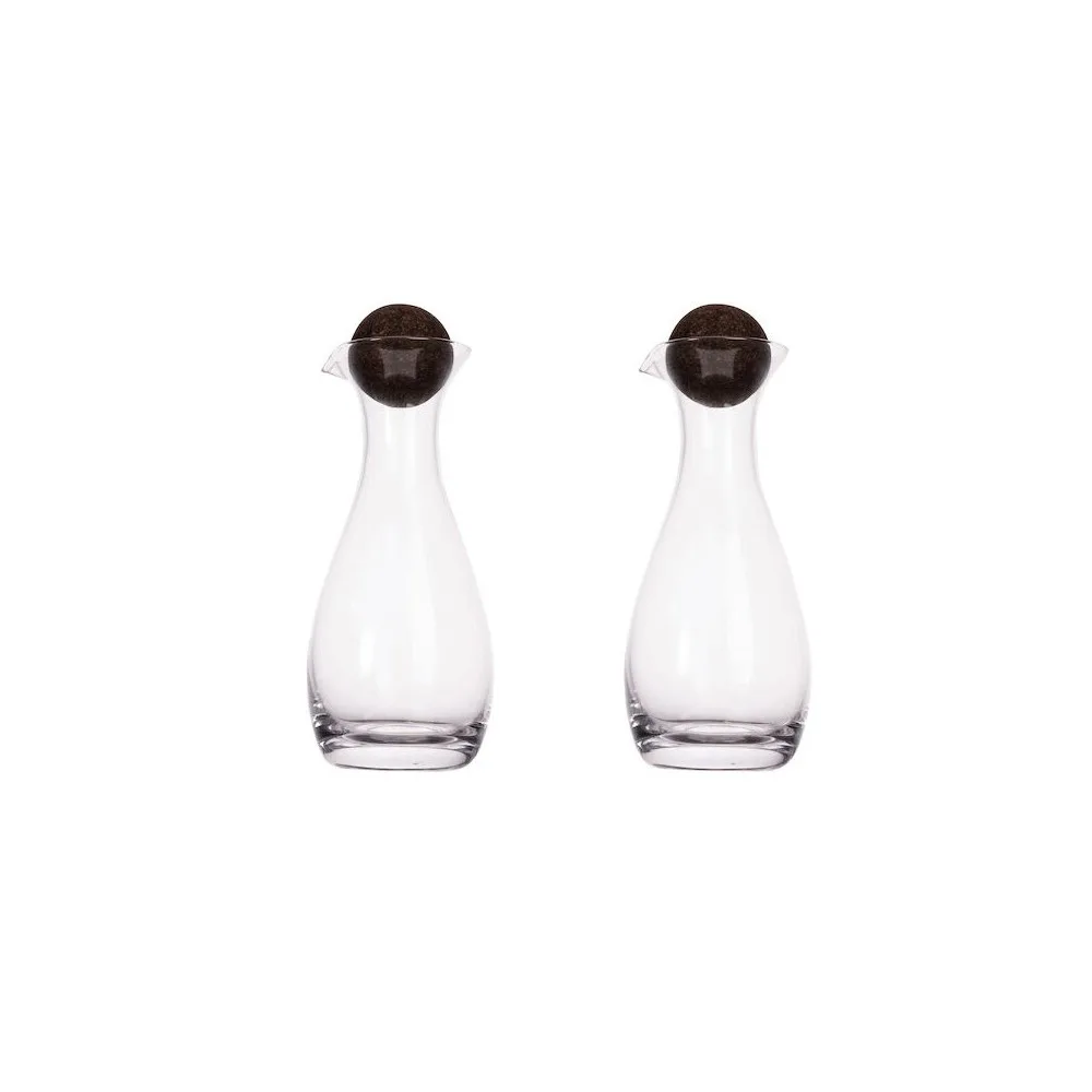 Olja/Vinägerflaska Sagaform Nature med Korkkula 2-Pack 35cl