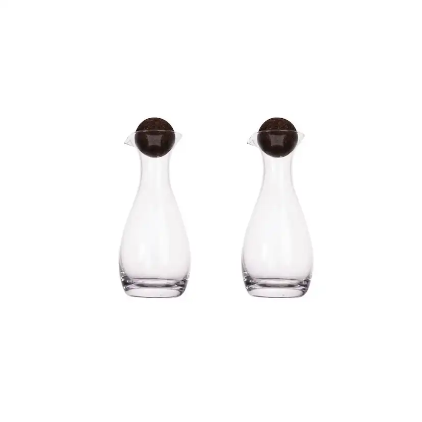 Olja/Vinägerflaska Sagaform Nature med Korkkula 2-Pack 35cl
