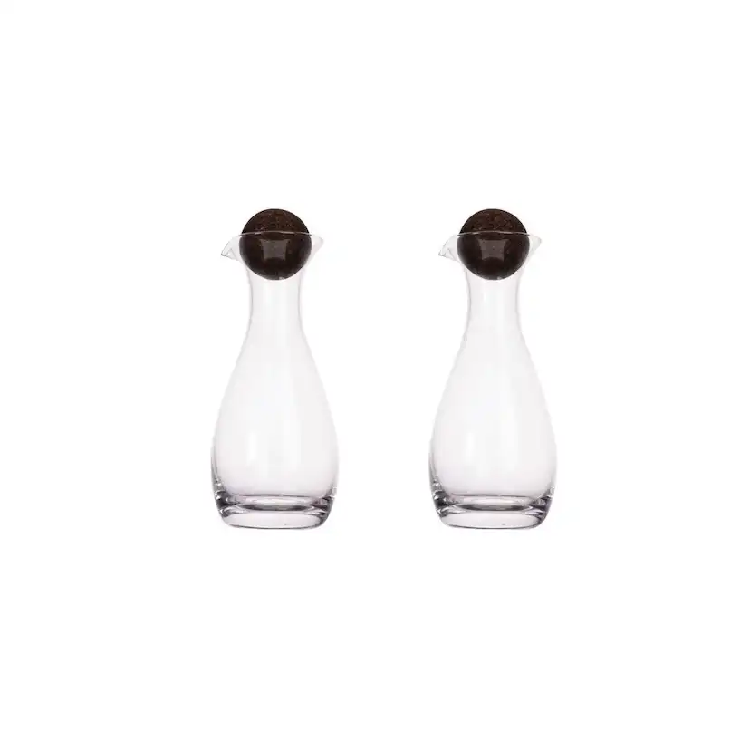 Olja/Vinägerflaska Sagaform Nature med Korkkula 2-Pack 35cl