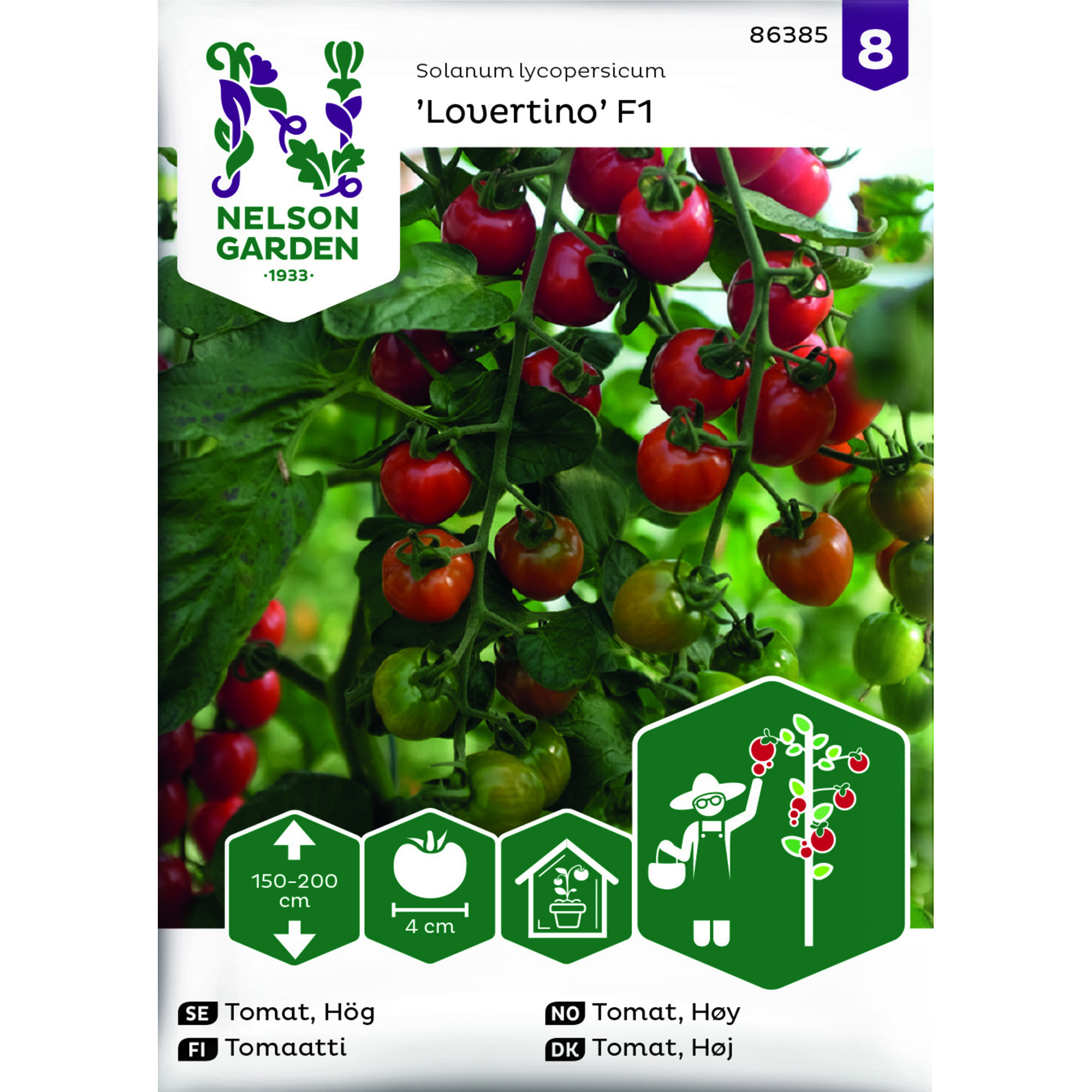 Frö Nelson Garden Tomat Hög Lovertino F1