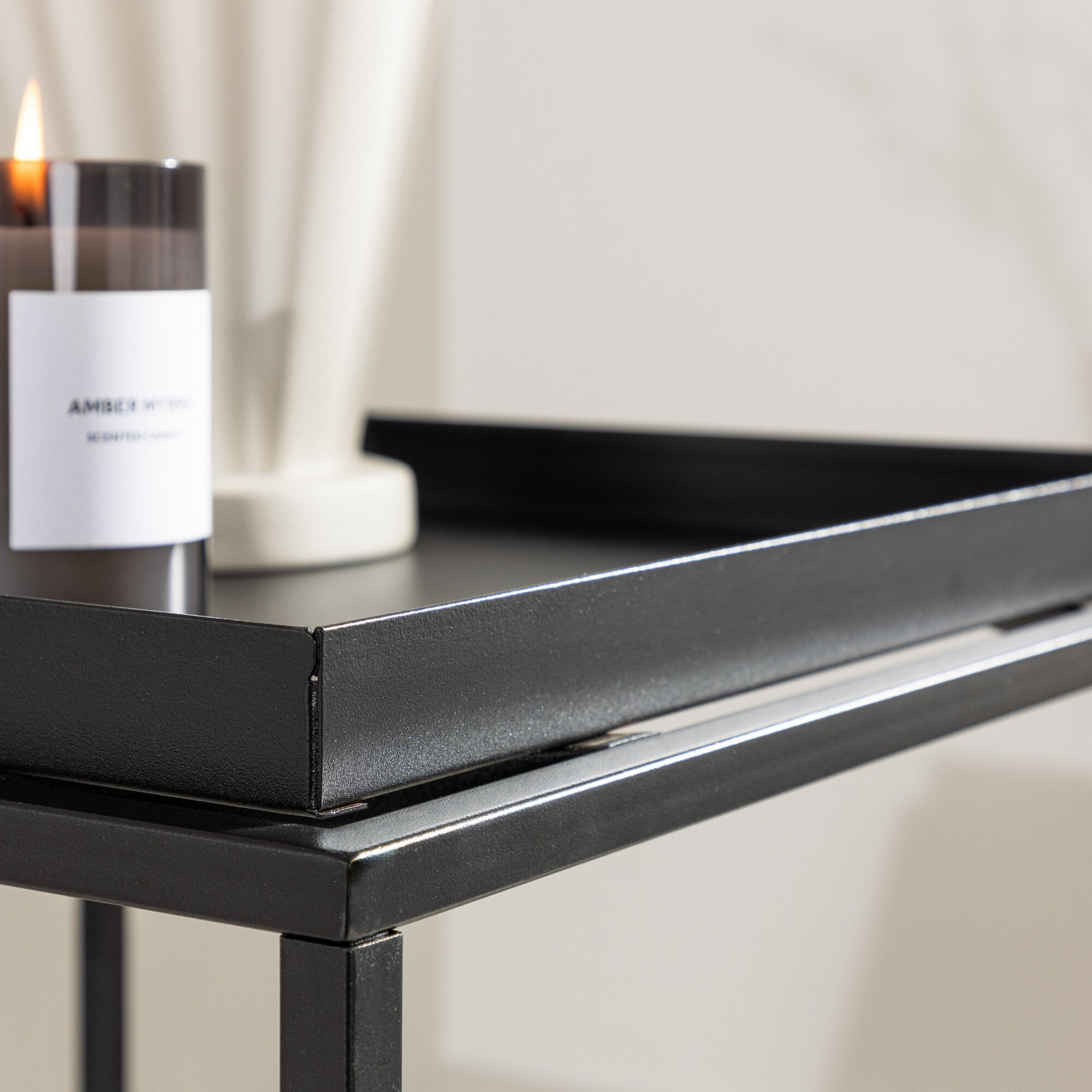 Porto Alegre Side Table - Black / Black Svart
