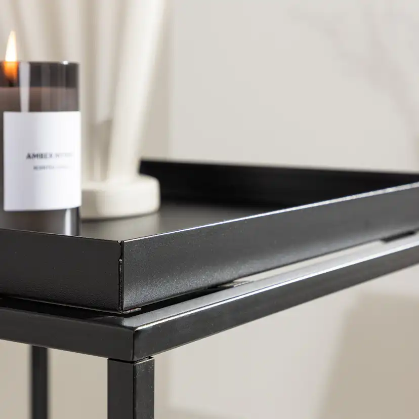 Porto Alegre Side Table - Black / Black Svart