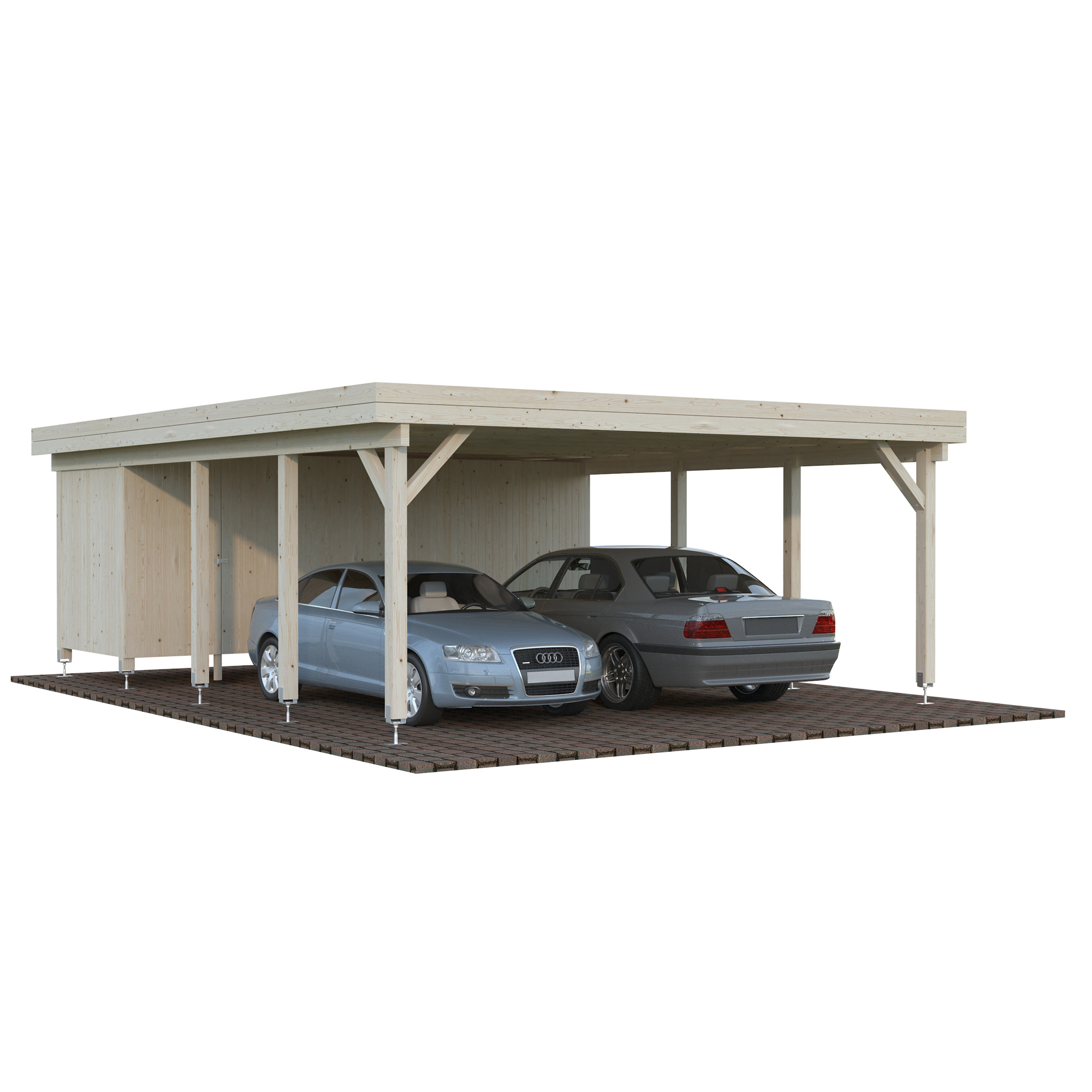 Carport Palmako Karl 40,6 m2 med Förråd