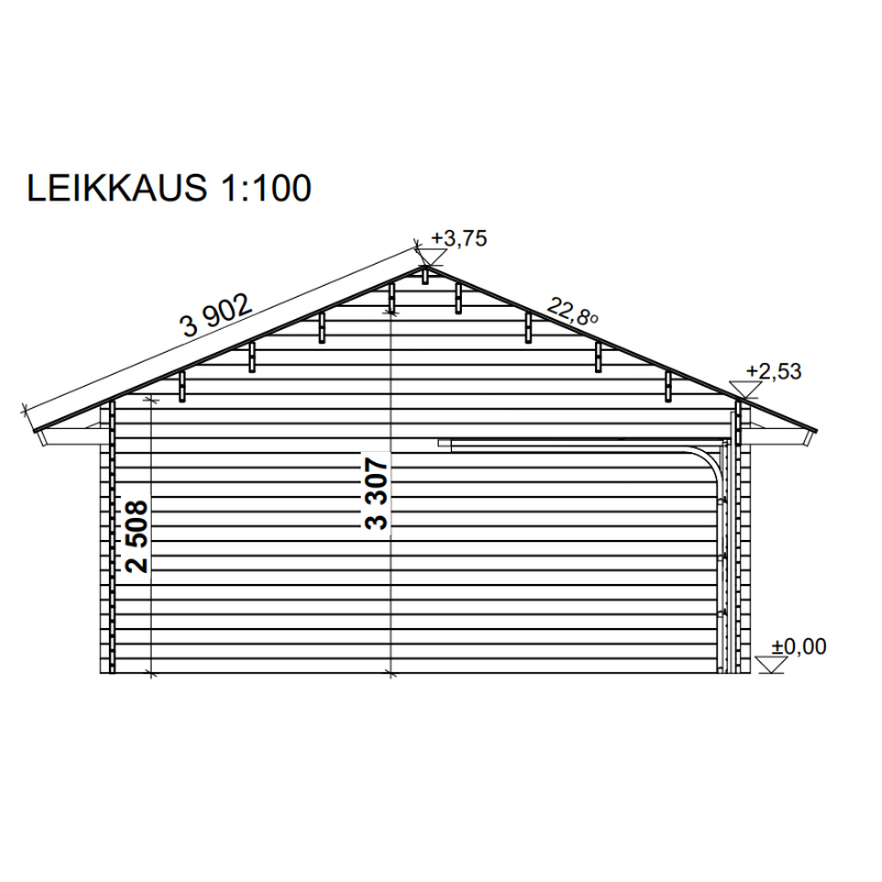 Garage & Carport LP Garden AT30KL (53,9 m²)